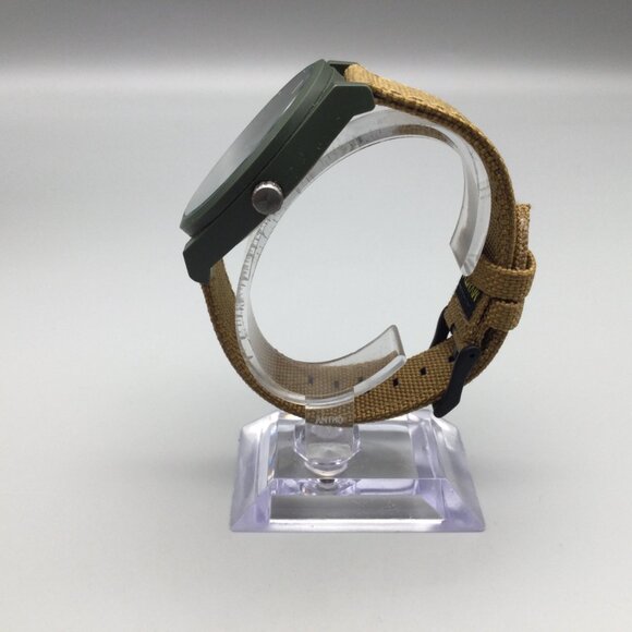MVMT Element Watch Men 43mm Green Date Tan Nylon Band New Battery main image 12